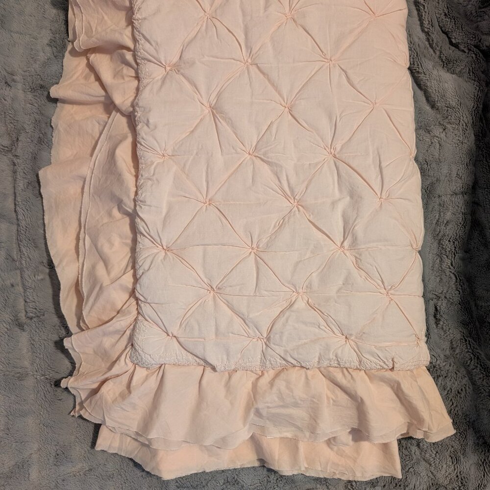 Pottery Barn Kids Crib Blanket Comforter and Matching Bedskirt